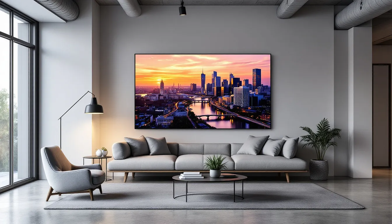 A modern apartment interior in Warsaw available for rent.